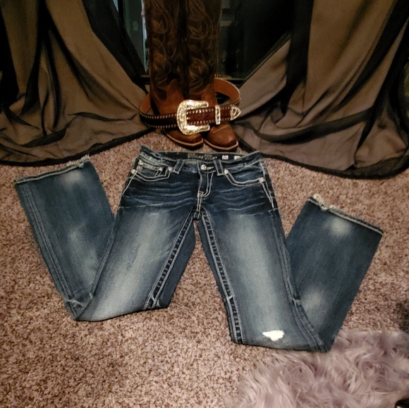 Miss Me Women's Blue Jeans Boot Cut size 26, - Picture 7 of 9